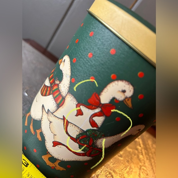 Vintage Trio Set of Christmas Geese Canisters - Picture 8 of 11